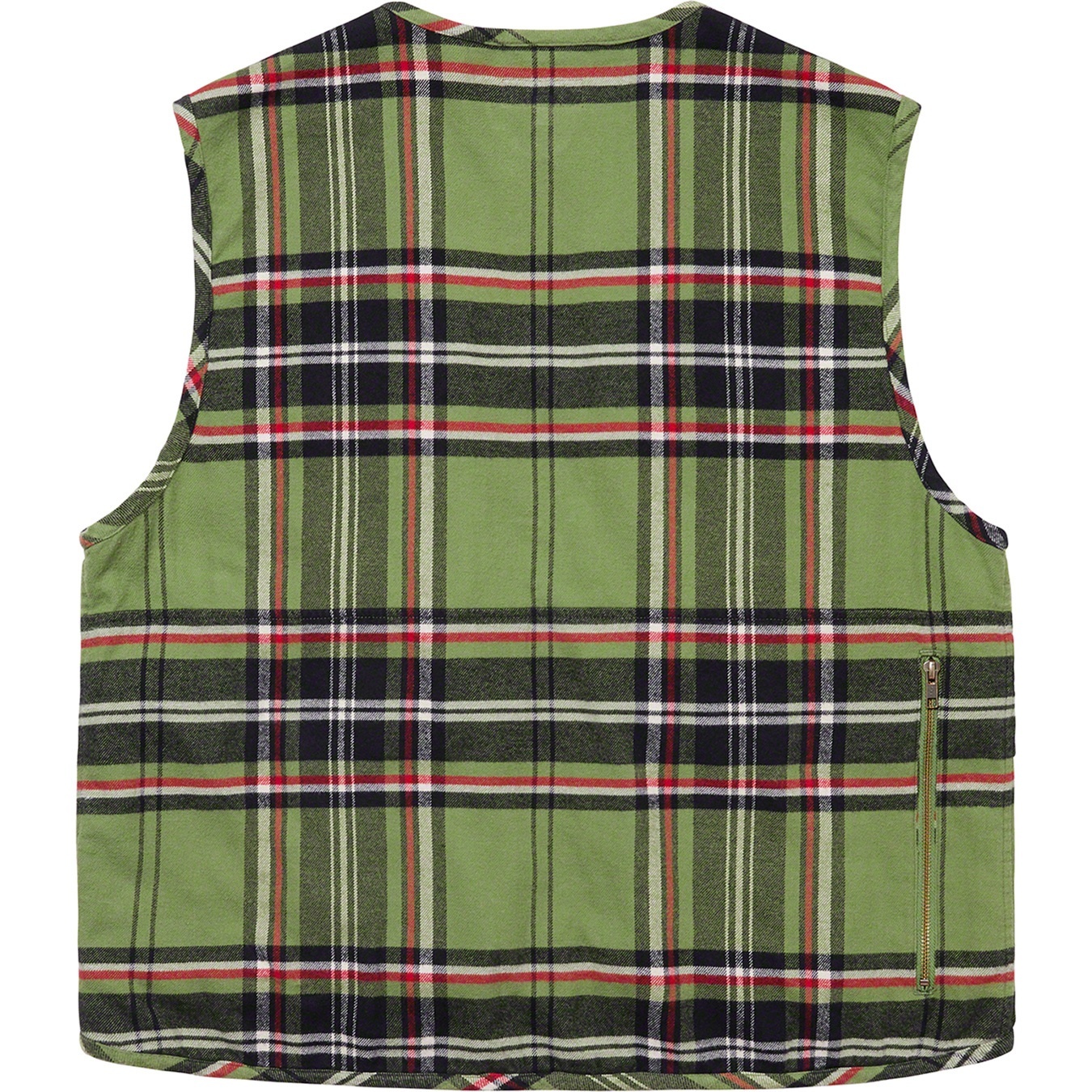 Tartan Flannel Cargo Vest view 9
